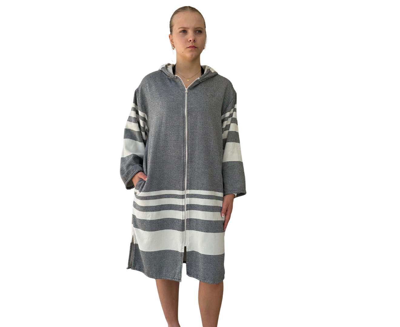 Charcoal Hooded Towel  (M-L Only)