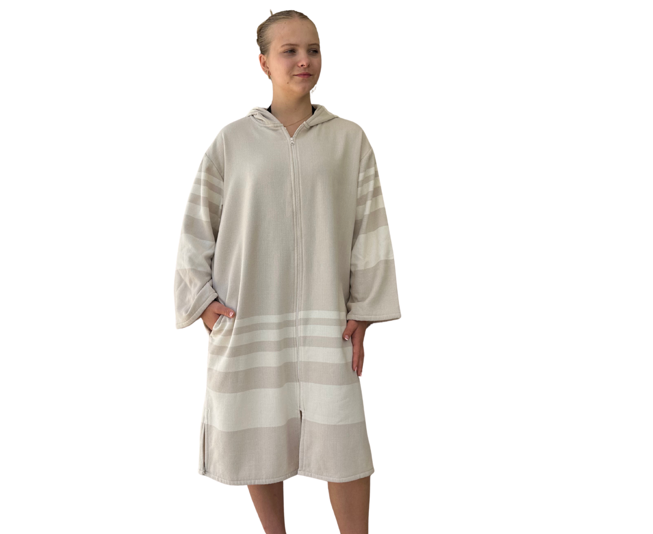 Turkish Sand Hooded Towel (M-L only)