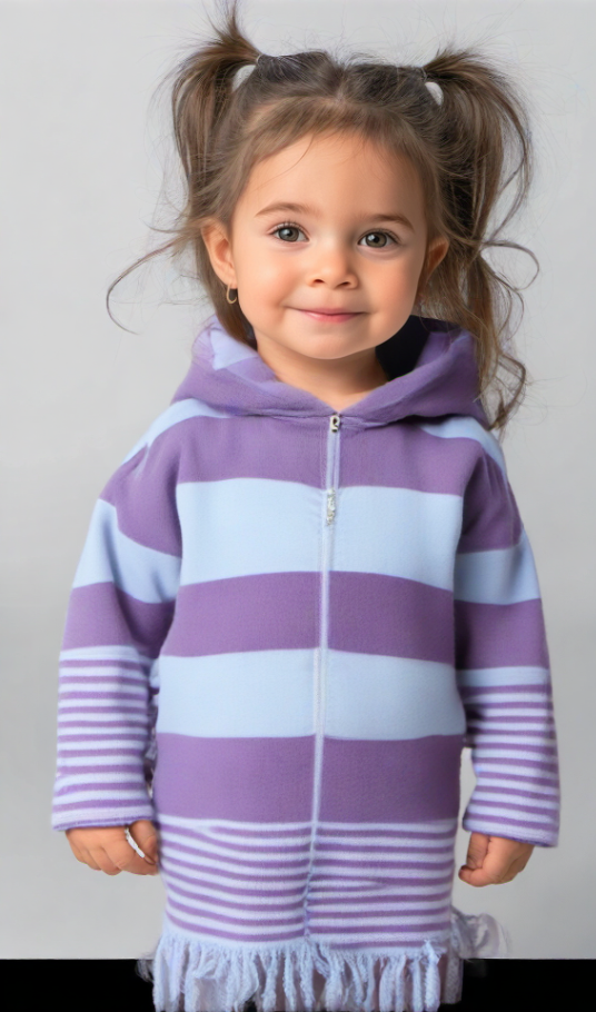 Pink Stripe Robe (12-24 months only)