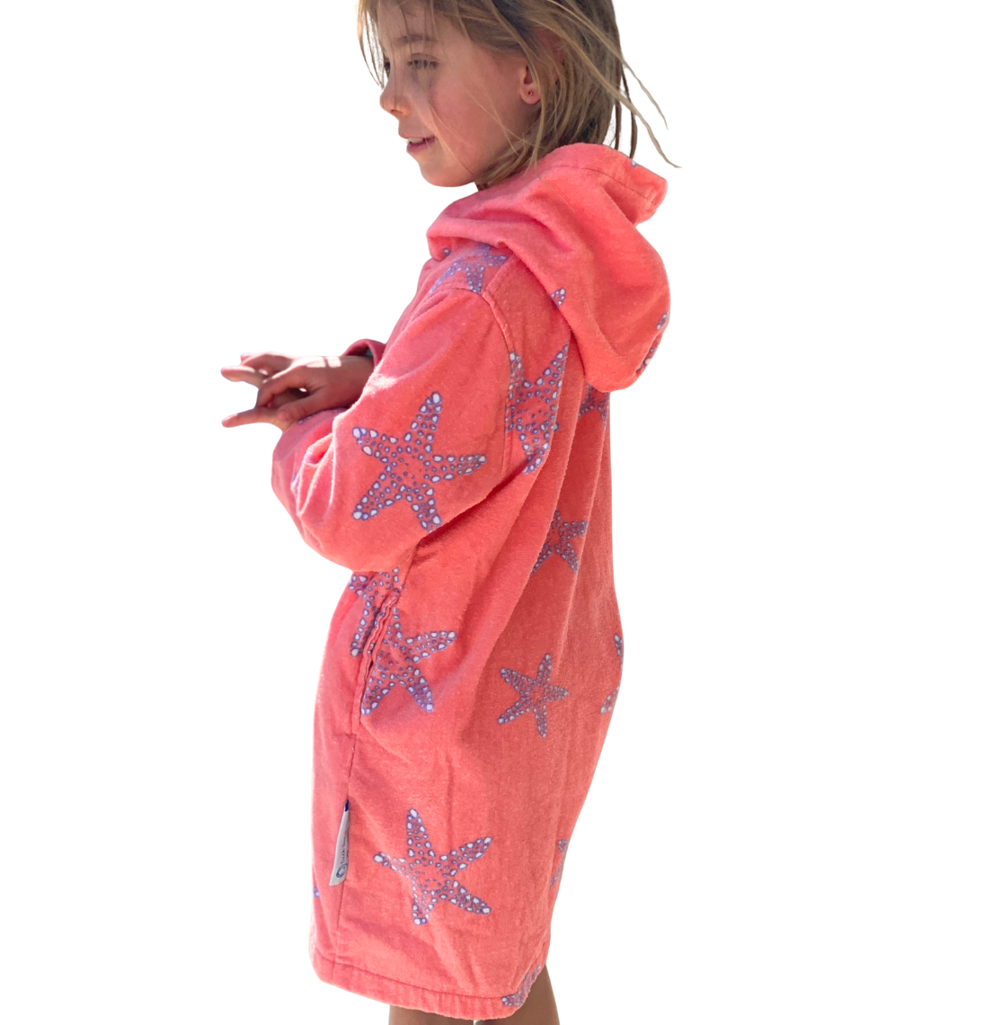 Luxe Coral Fade Cotton Hooded Towel | Back Beach Co – backbeachco.com