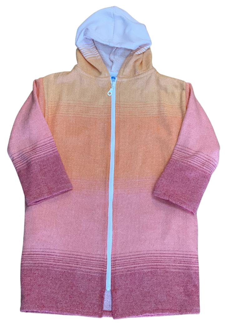Lightweight Turkish/Terry Hooded Towel Sahara