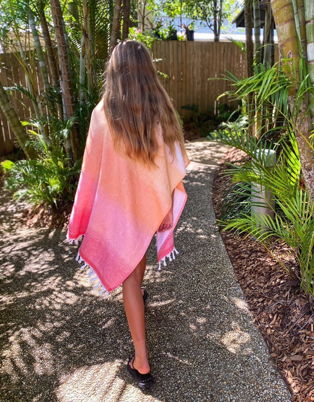 Turkish Terry Beach Towels - Sahara