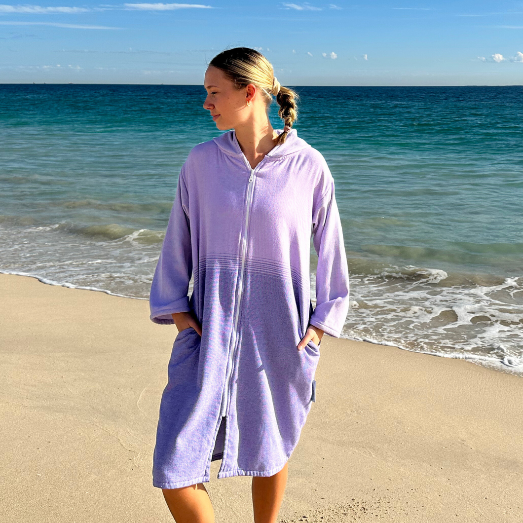 Lightweight Hooded Robes Purple Fade