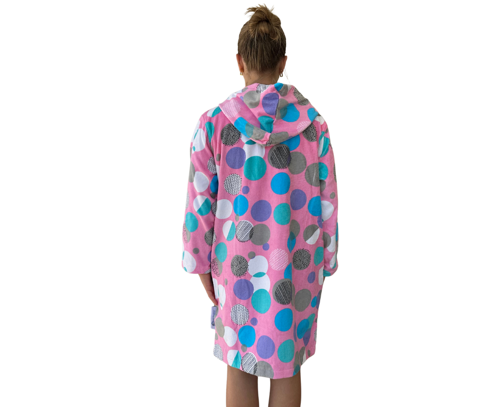 Coral Splash Hooded Towel *SALE* (12mnths, 3-5y, 5-7y, 7-11y, S-M, M-L, L-XL)