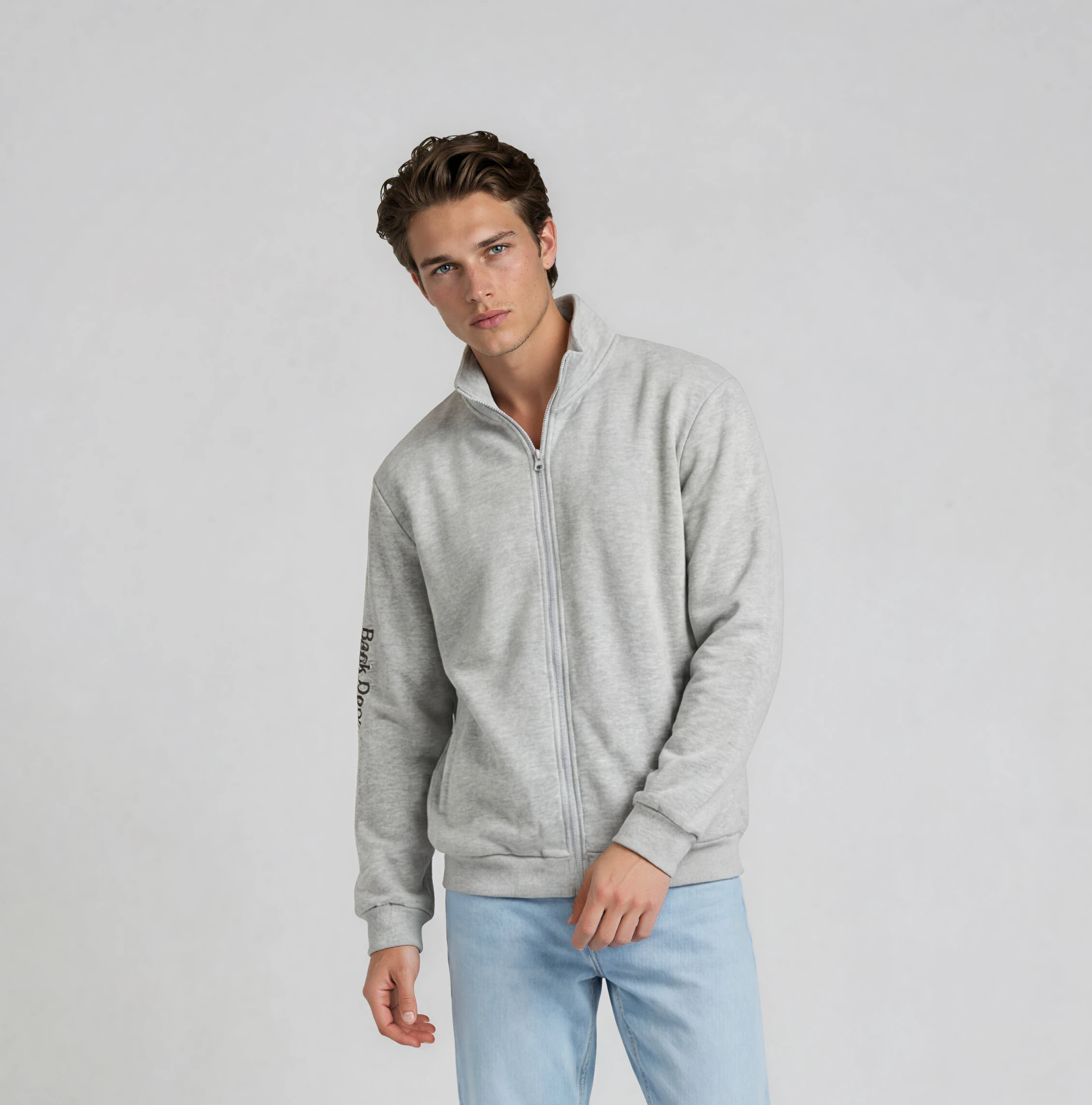 Grey Fleece Sweatshirt