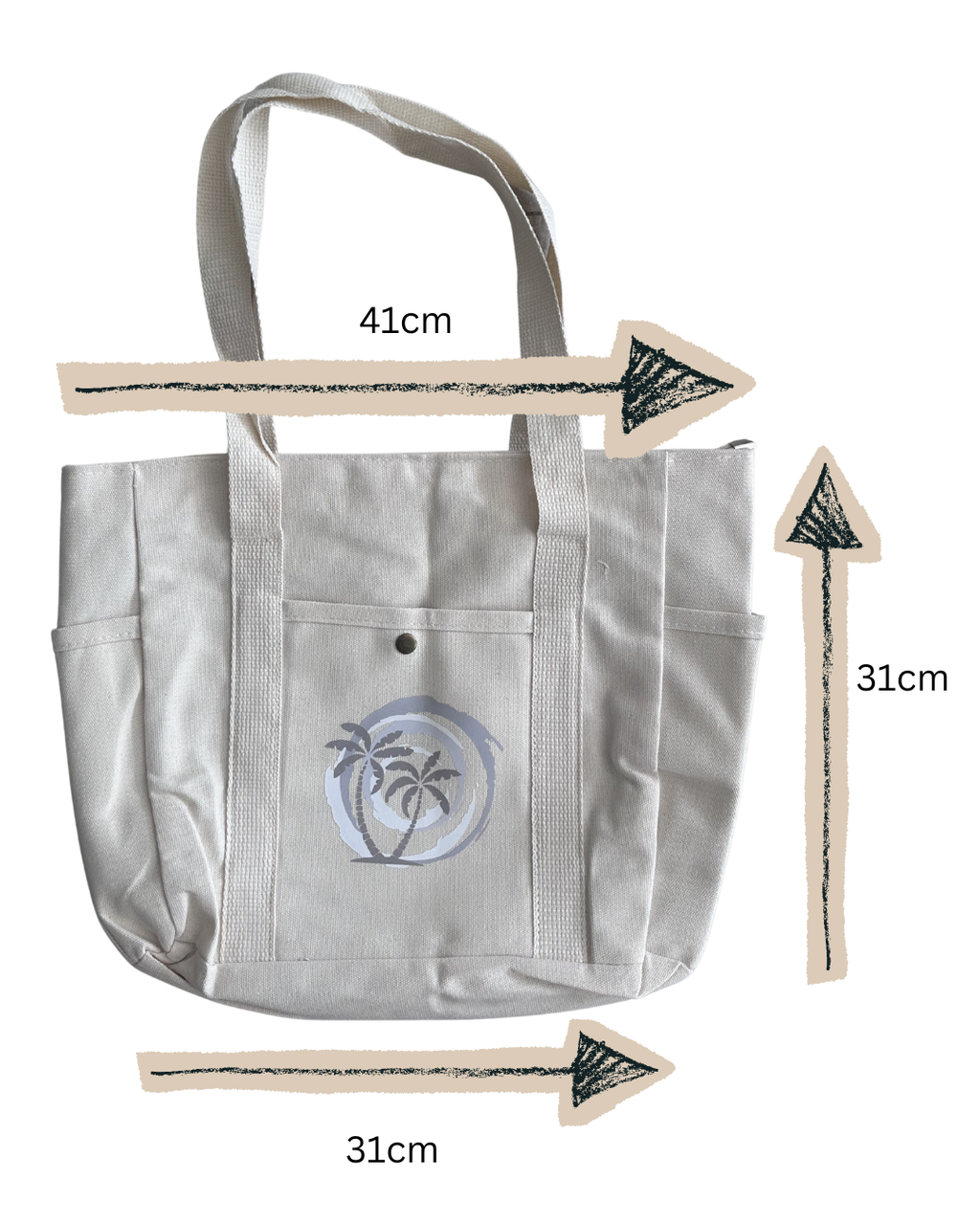 Tote Bag with Zip