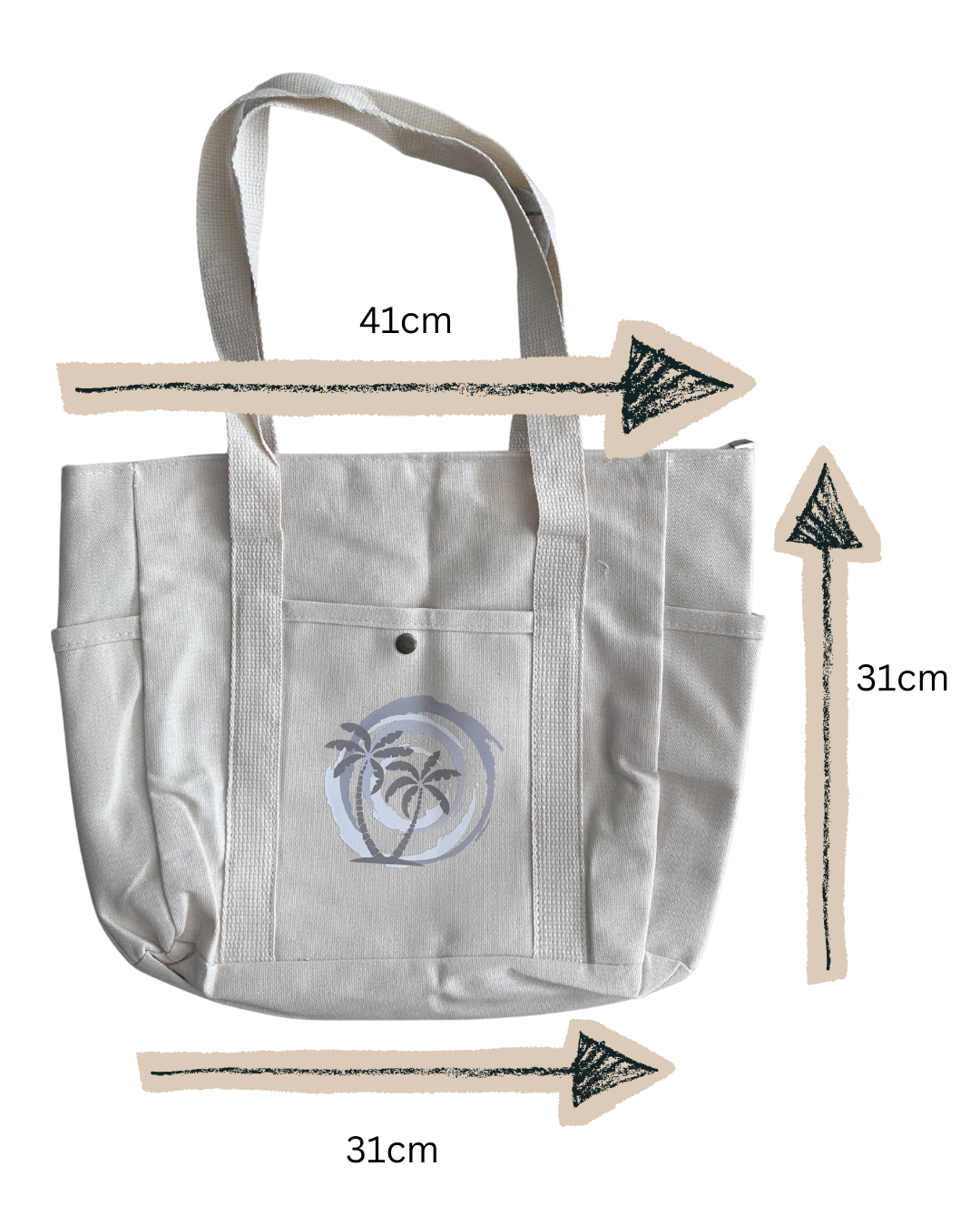 Tote Bag with Zip