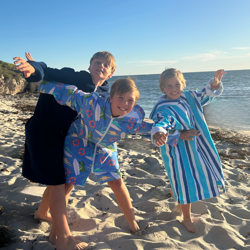 Dino Surf Hooded Towel (12mnths, 3-5y, 5-7y, 7-11y)