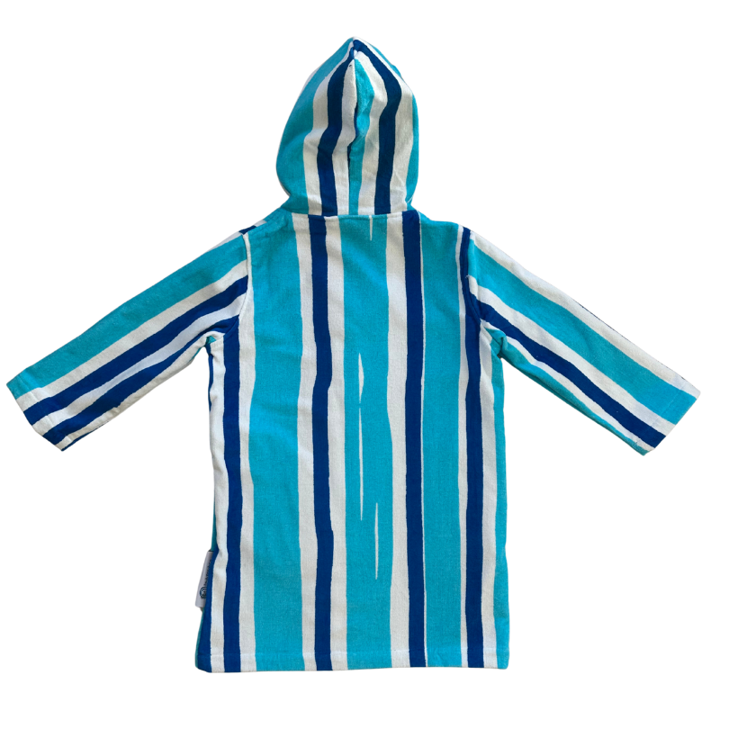 Blue Stripe Hooded Towel (5-7y, 7-11y, S-M, M-L, L-XL)