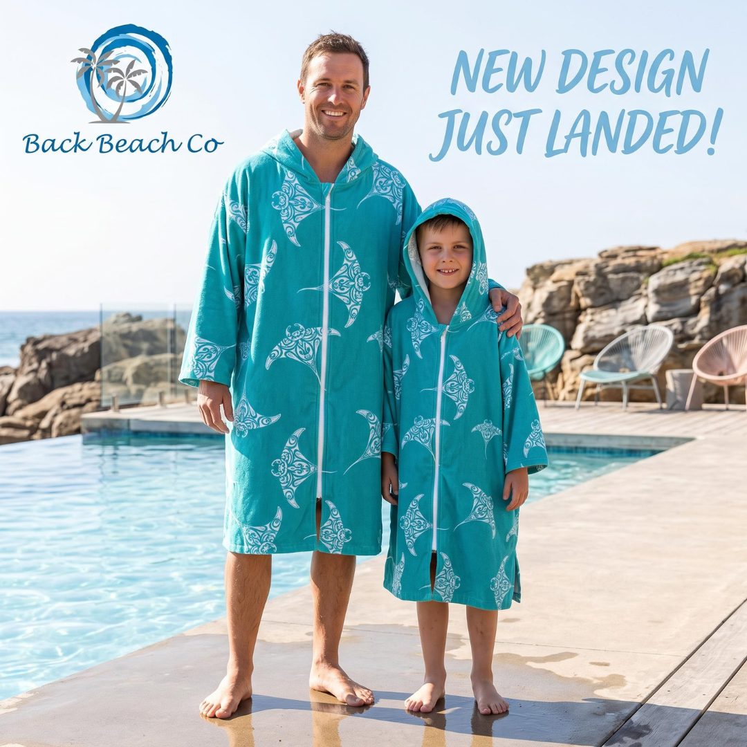 Stingray Hooded Towel (3-5y, 5-7y, 7-11y, S-M, M-L, L-XL) *Pre-Order*