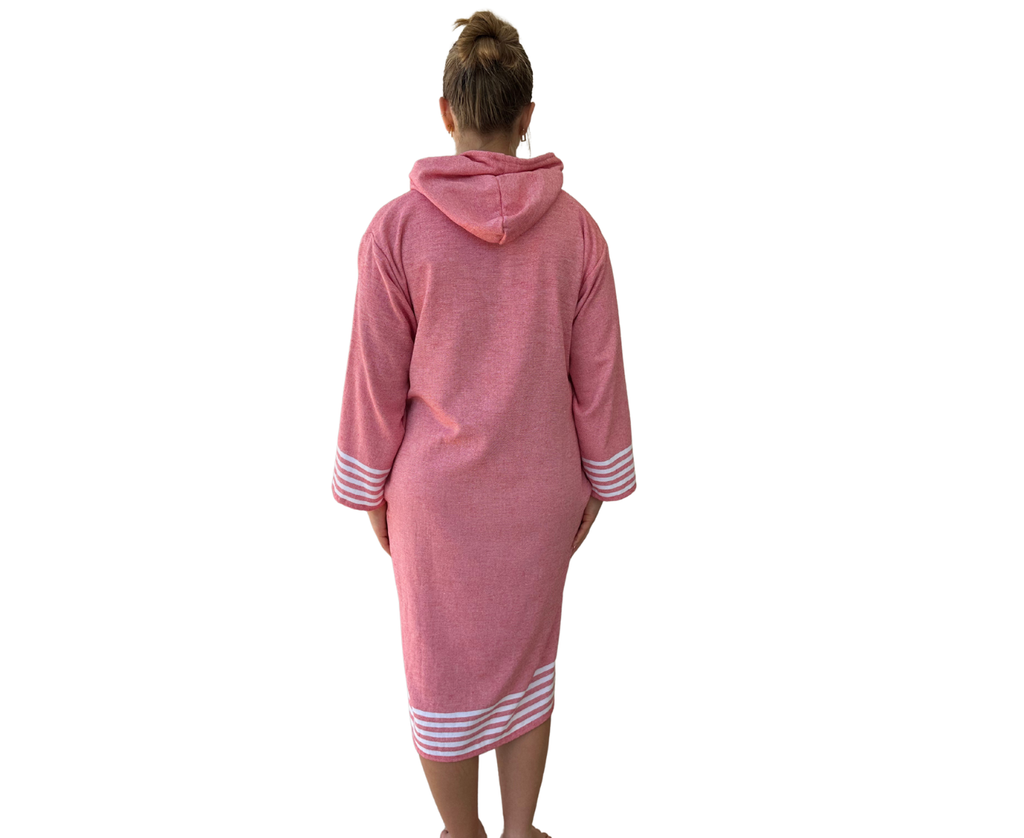 Turkish/Terry Hooded Sunset Robe (3-5y, 5-7y, 7-11y, S-M, M-L, L-XL)