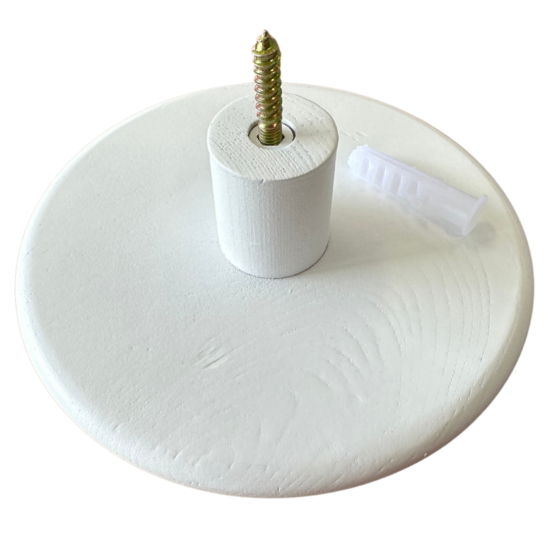 Wall Button Hook White