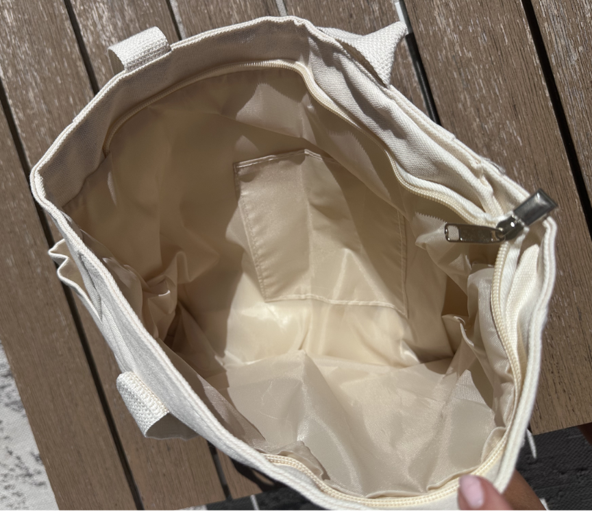 Tote Bag with Zip