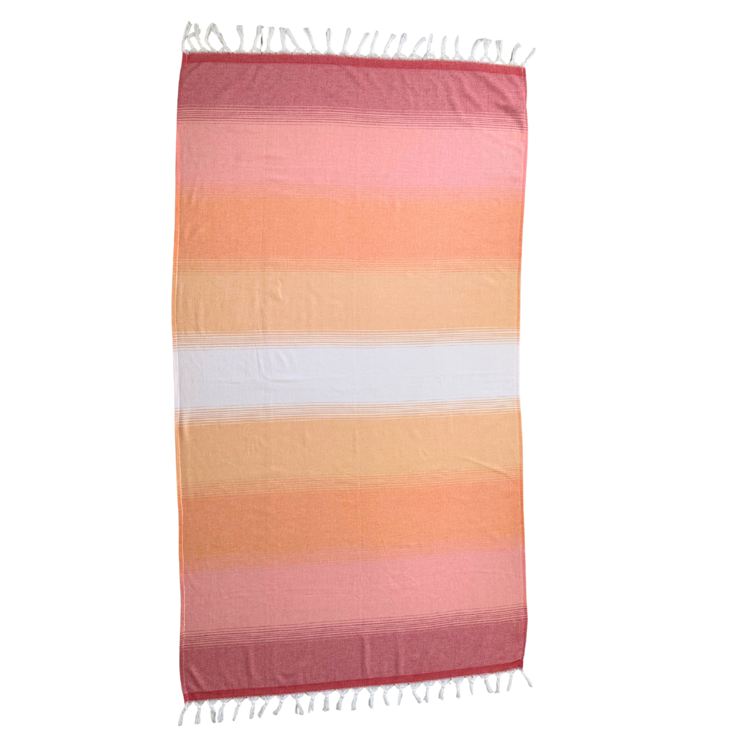 Turkish Terry Beach Towels - Sahara