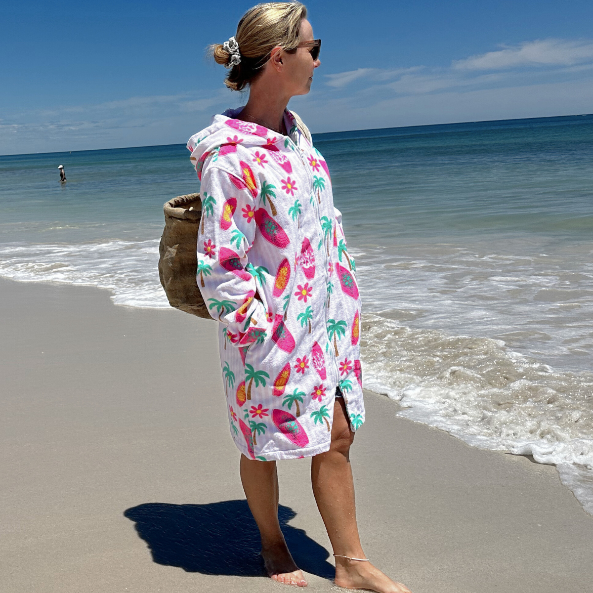Palm Surf Hooded Towel (12mnths, 3-5y, 5-7y, 7-11y, S-M, M-L, L-XL)