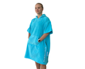 Short Sleeve Cotton Poncho Sea Salt