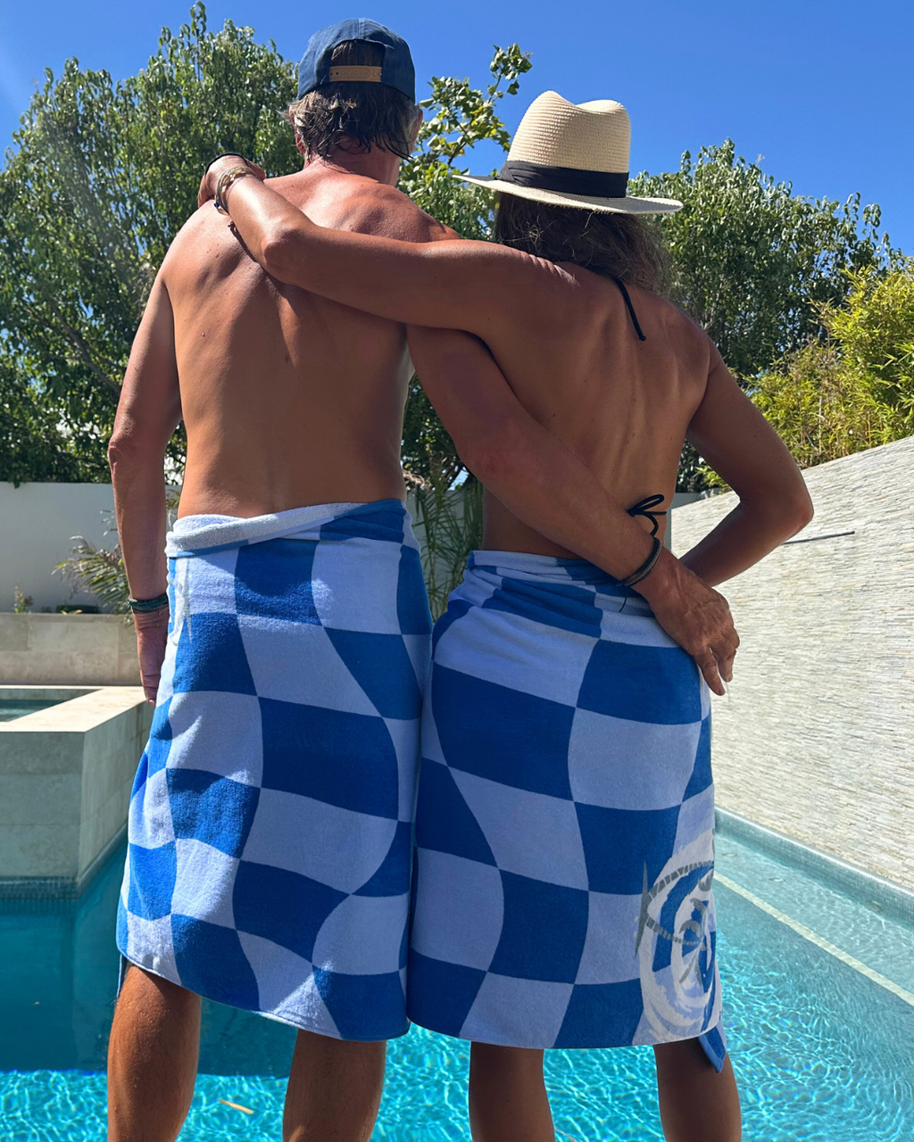 Tidal Checker Beach Bath Towel *SALE*