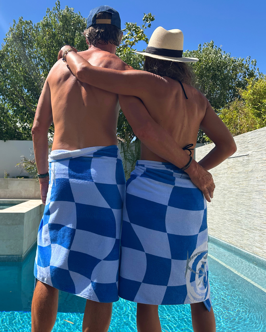 Tidal Checker Beach Bath Towel *SALE*