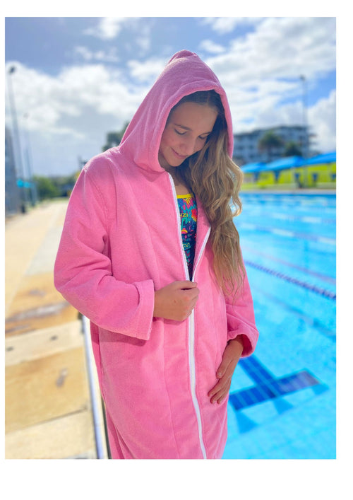 Pink Salt Microfiber Zip Up *SALE* (12mnths, 3-5y, 5-7y, 7-11y, S-M, M-L, L-XL)
