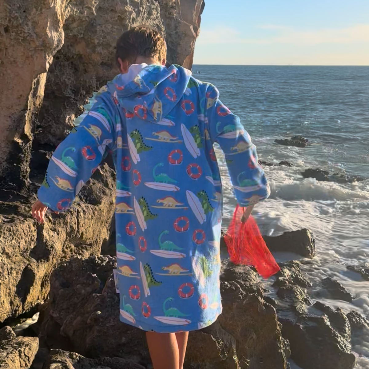 Dino Surf Hooded Towel (12mnths, 3-5y, 5-7y, 7-11y)