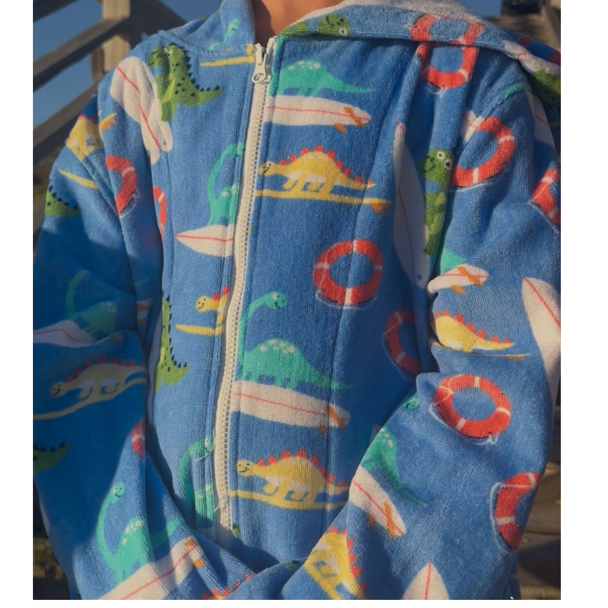 Dino Surf Hooded Towel (12mnths, 3-5y, 5-7y, 7-11y)