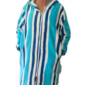 Blue Stripe Hooded Towel (5-7y, 7-11y, S-M, M-L, L-XL)