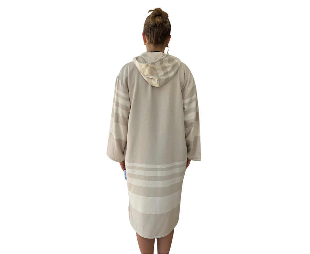 Turkish Sand Hooded Towel (M-L only)
