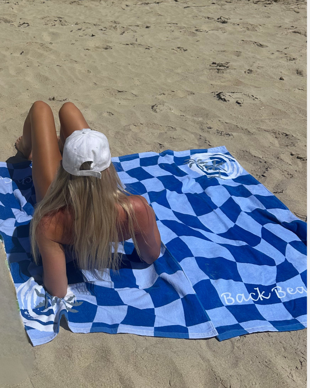 Tidal Checker Beach Bath Towel *SALE*