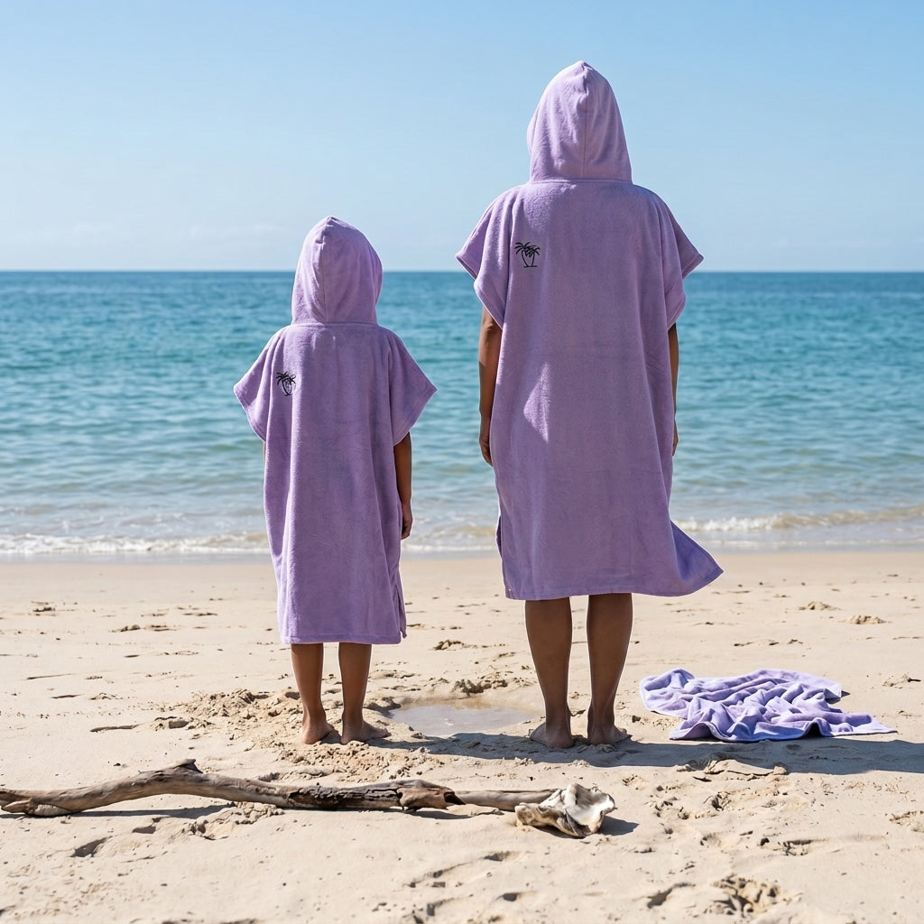 Purple poncho