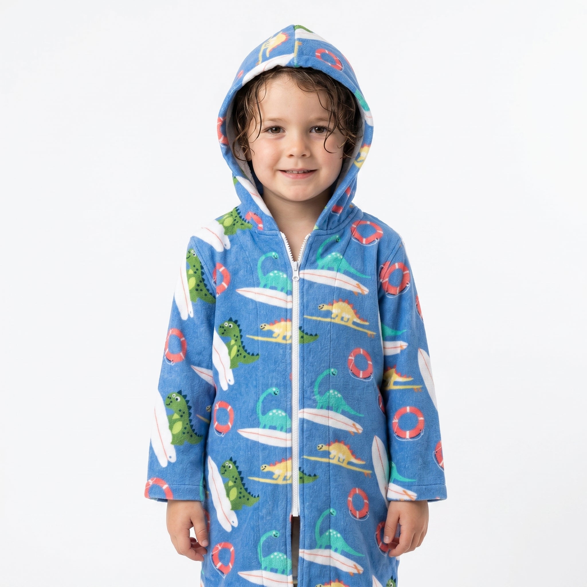 Dino Surf Hooded Towel (12mnths, 5-7y, 7-11y)