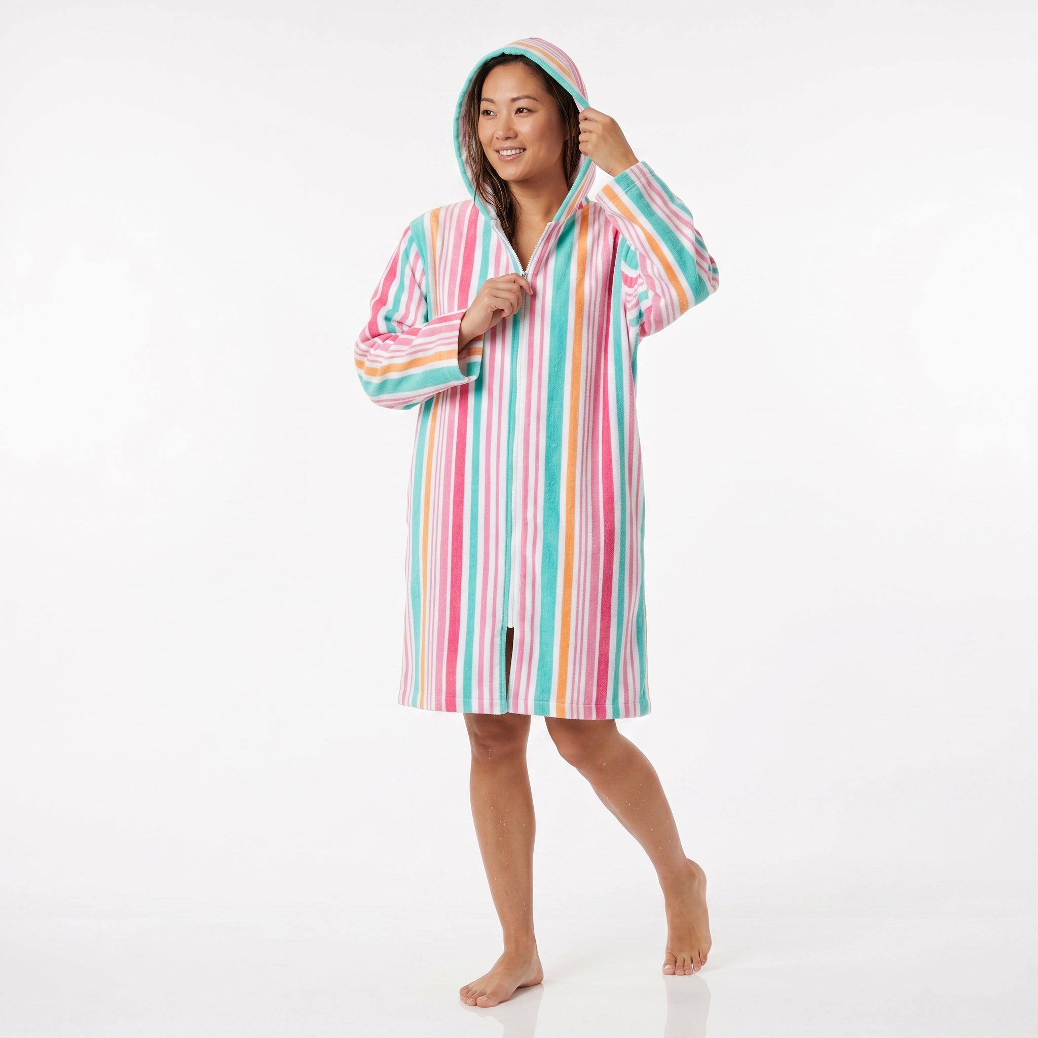 Hawaiian Stripe Hooded Towel (5-7y, 7-11y, S-M, M-L, L-XL)