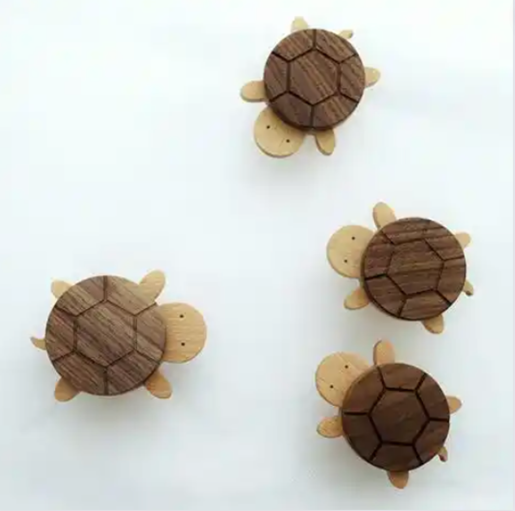 Wooden Turtle Hanging Hook