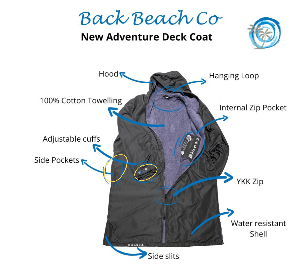 *SALE* Water Resistant Swim Parkas Deck Coat