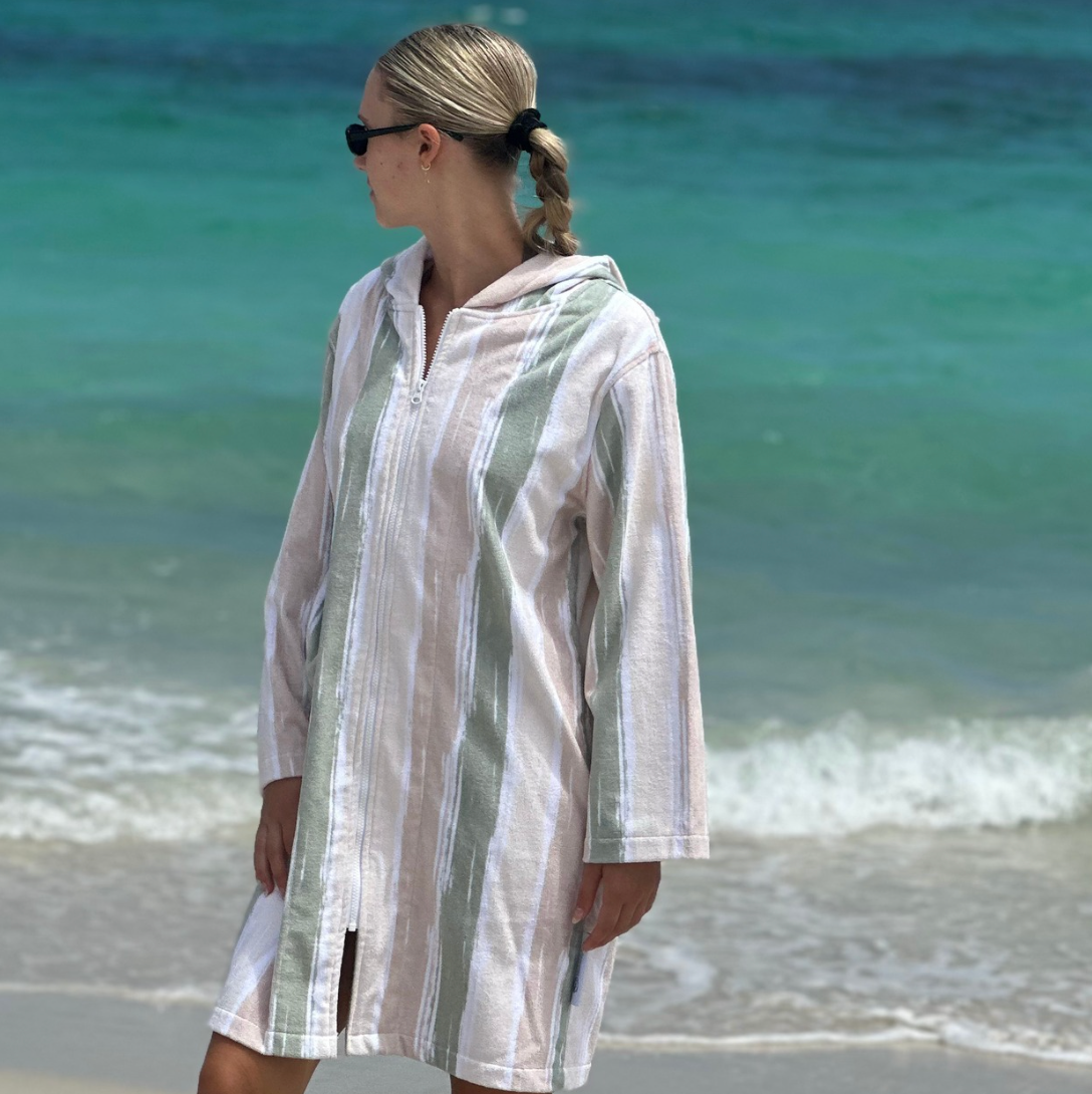 Luxe Island Sand Hooded Towel