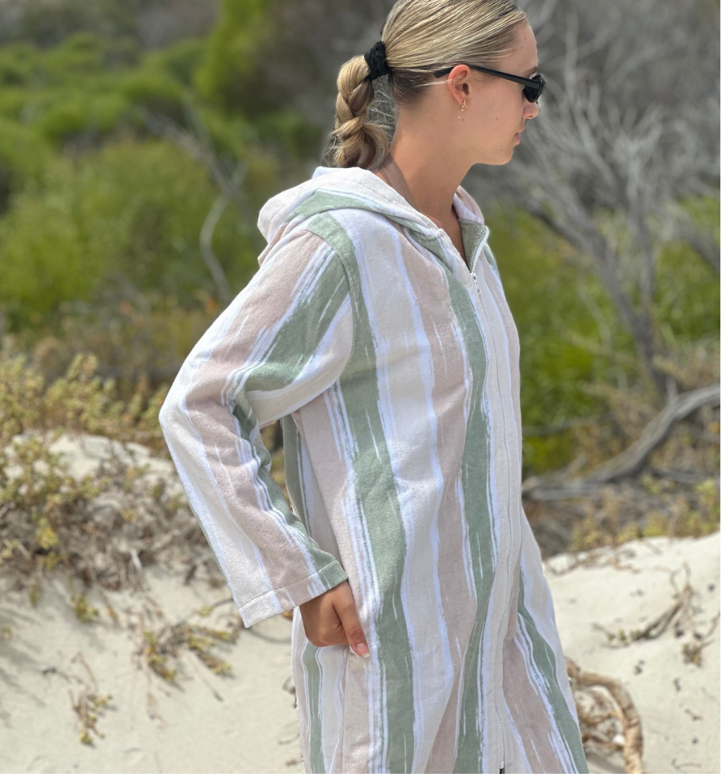 Luxe Island Sand Hooded Towel