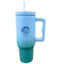 Blue Stainless Steel Tumbler with Handle 1.1L 40oz