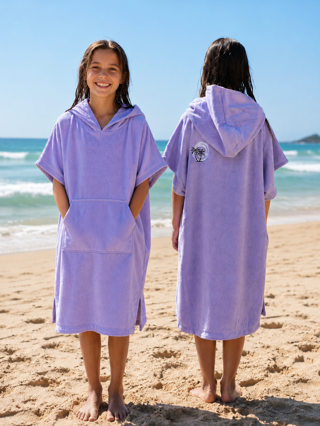 Purple poncho