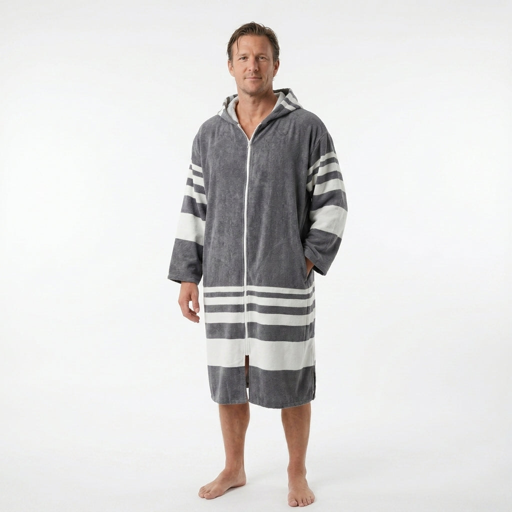 Charcoal Hooded Towel  (M-L Only)