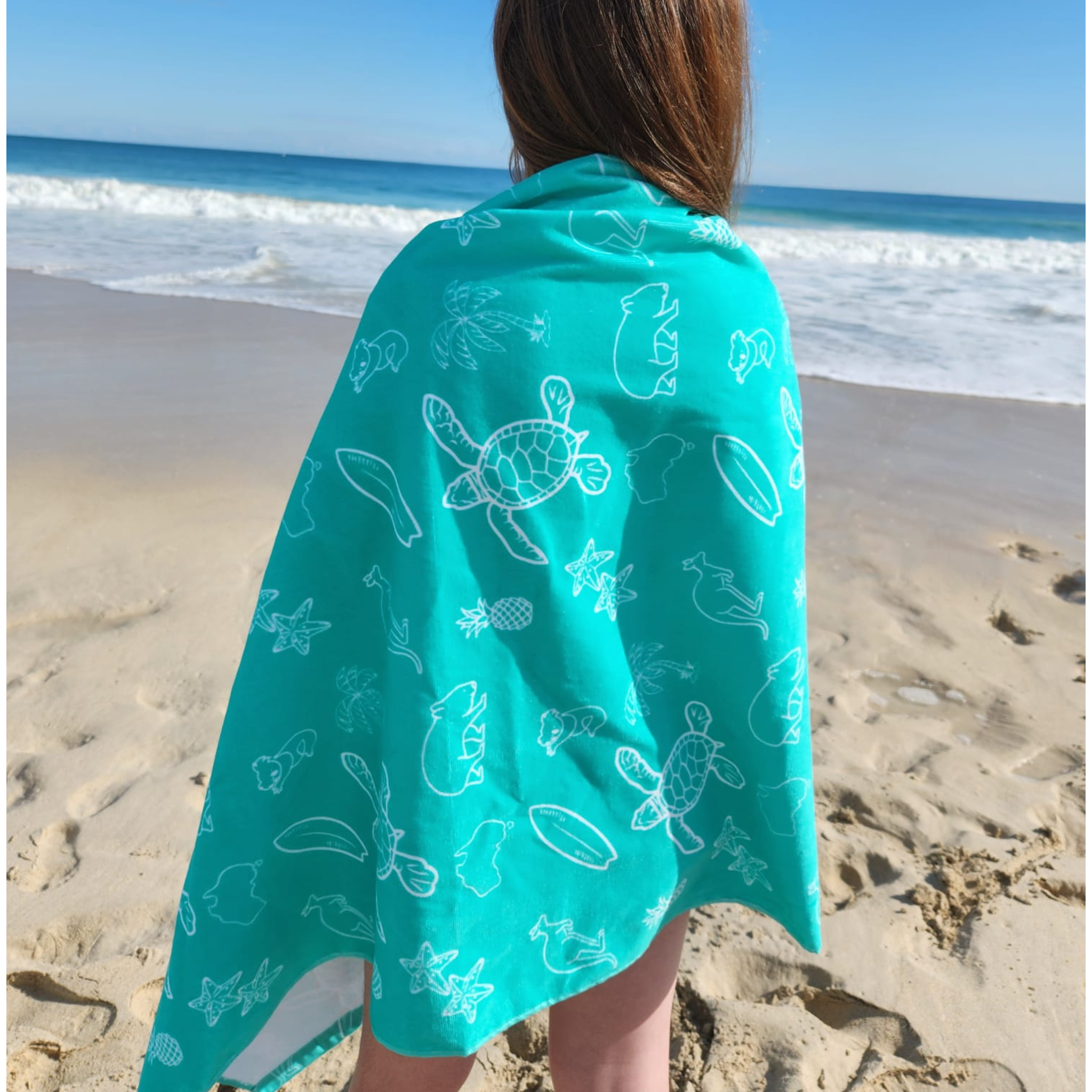 Luxe 100% Cotton Terry Beach Towel