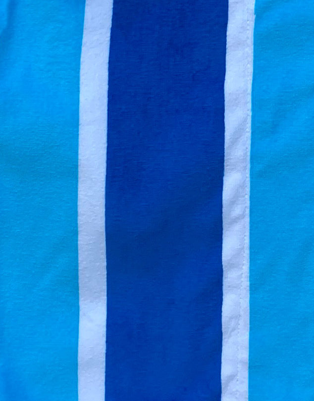 Luxe Blue Stripe Hooded Towel
