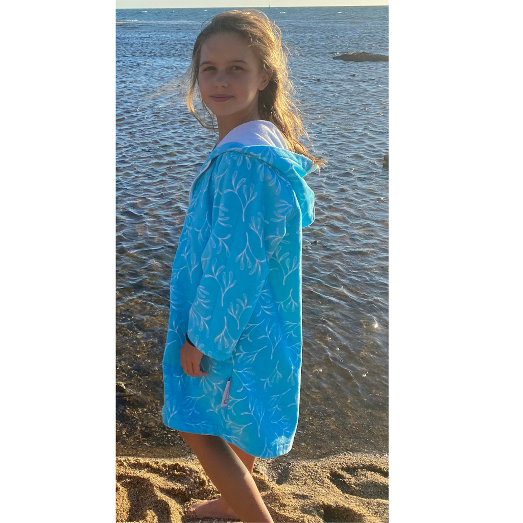 Aqua Haze Hooded Towel (12mnths and 3-5y Only)